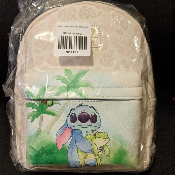 Loungefly Handbags - Loungefly Stitch Frog mini backpack